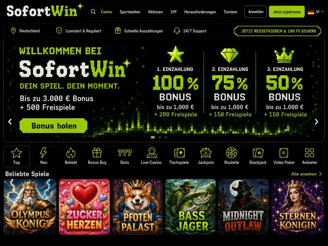 Slots bei SofortWin Casino